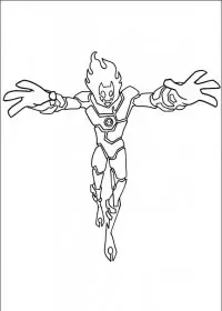 Fisă de colorat cu Ben 10 de colorat p38