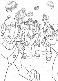 Fisă de colorat cu Ben 10 de colorat p42