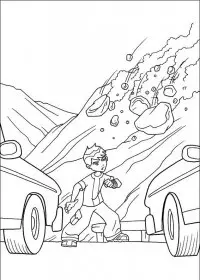 Fisă de colorat cu Ben 10 de colorat p47