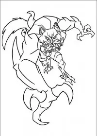 Fisă de colorat cu Ben 10 de colorat p48