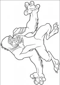 Fisă de colorat cu Ben 10 de colorat p51