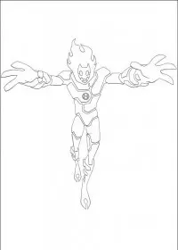 Fisă de colorat cu Ben 10 de colorat p56