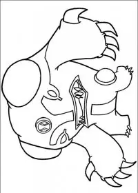 Fisă de colorat cu Ben 10 de colorat p65