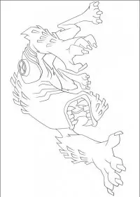 Fisă de colorat cu Ben 10 de colorat p67