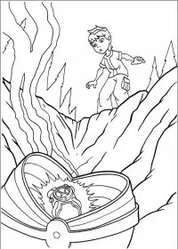 Fisă de colorat cu Ben 10 de colorat p68