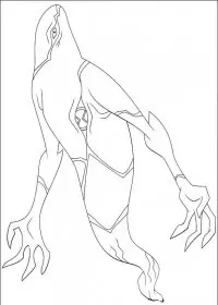 Fisă de colorat cu Ben 10 de colorat p77