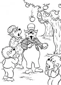 Fisă de colorat cu Berenstain bears de colorat p02