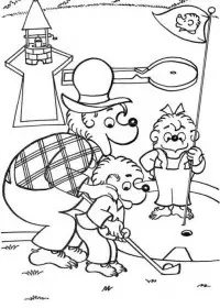 Fisă de colorat cu Berenstain bears de colorat p04