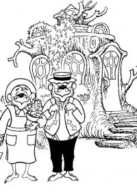 Fisă de colorat cu Berenstain bears de colorat p07