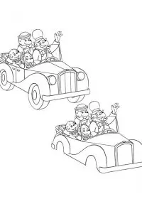 Fisă de colorat cu Berenstain bears de colorat p10