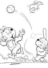 Fisă de colorat cu Berenstain bears de colorat p11
