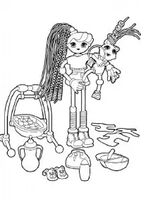 Betty Spaghetti de colorat