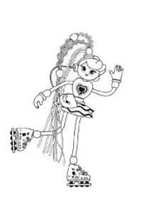 Fisă de colorat cu Betty spaghetti de colorat p04