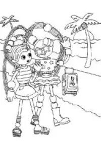 Fisă de colorat cu Betty spaghetti de colorat p05