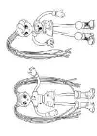 Fisă de colorat cu Betty spaghetti de colorat p07