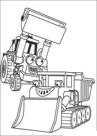Fisă de colorat cu Bob The Builder p13