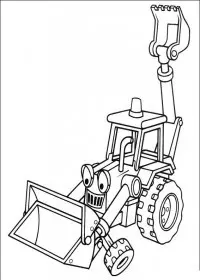 Fisă de colorat cu Bob The Builder p16