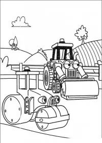 Fisă de colorat cu Bob The Builder p17