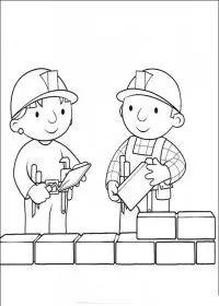 Fisă de colorat cu Bob The Builder p22