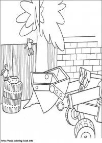 Fisă de colorat cu Bob The Builder p25
