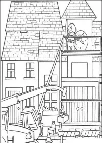 Fisă de colorat cu Bob The Builder p34