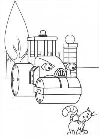 Fisă de colorat cu Bob The Builder p38