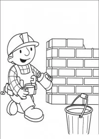 Fisă de colorat cu Bob The Builder p58