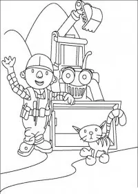 Fisă de colorat cu Bob The Builder p66