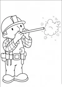 Fisă de colorat cu Bob The Builder p69