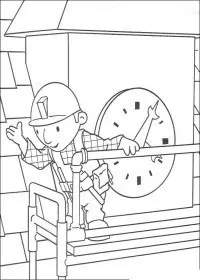 Fisă de colorat cu Bob The Builder p7