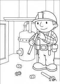 Fisă de colorat cu Bob The Builder p78
