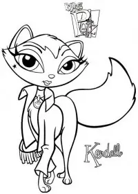 Fisă de colorat cu Bratz de colorat p12