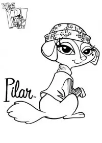 Fisă de colorat cu Bratz de colorat p13