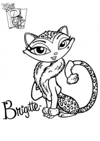 Fisă de colorat cu Bratz de colorat p16