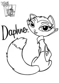 Fisă de colorat cu Bratz de colorat p17