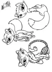 Fisă de colorat cu Bratz de colorat p18