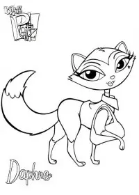 Fisă de colorat cu Bratz de colorat p21