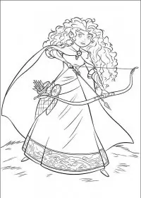 Fisă de colorat cu Brave de colorat p02