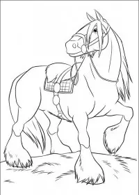 Fisă de colorat cu Brave de colorat p03