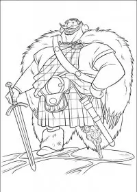 Fisă de colorat cu Brave de colorat p04