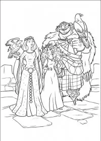 Fisă de colorat cu Brave de colorat p07