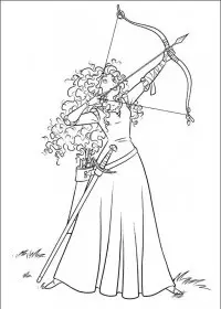 Fisă de colorat cu Brave de colorat p10