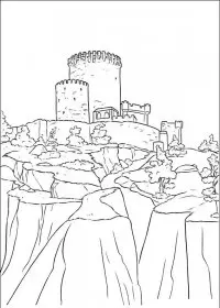 Fisă de colorat cu Brave de colorat p14