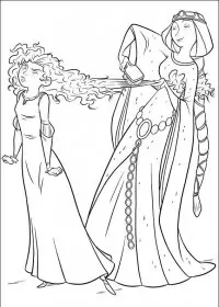 Fisă de colorat cu Brave de colorat p21