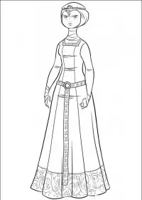 Fisă de colorat cu Brave de colorat p22