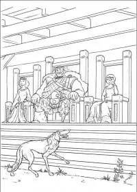 Fisă de colorat cu Brave de colorat p27