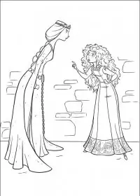 Fisă de colorat cu Brave de colorat p33