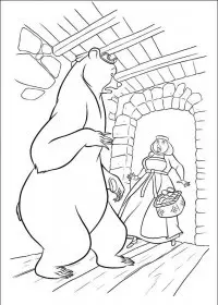 Fisă de colorat cu Brave de colorat p49