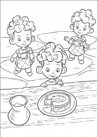 Fisă de colorat cu Brave de colorat p50