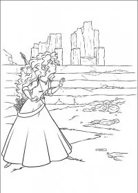 Fisă de colorat cu Brave de colorat p62